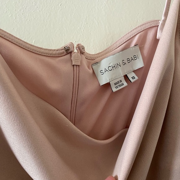 CALI SATIN CHARMEUSE MIDI DRESS ANTHROPOLOGIE - Picture 3 of 6